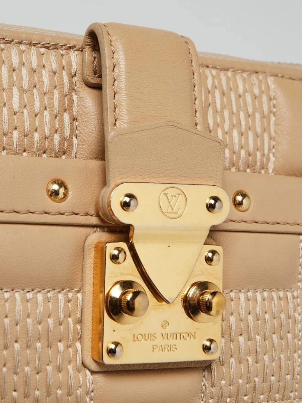 Louis Vuitton Beige Damier Quilted Leather Troca PM Bag